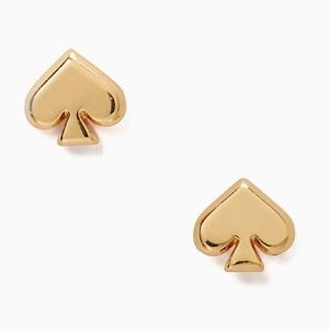 NWT! Kate Spade Everyday Spade Gold Tone Studs